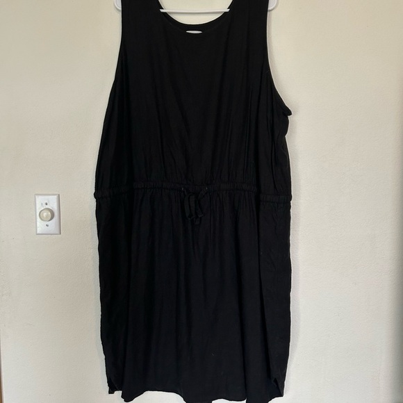 Old Navy Plus Size 4X Linen-Blend tie Waist Dress - Picture 3 of 10
